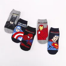 Герой комиксов Marvel женские носки мультфильм Железный человек Капитан Америка Косплей Человек-паук Тор Халк каваи повседневные Летние забавные носки