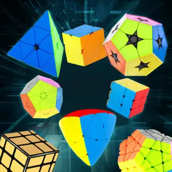 

GloryStar YJ Moyu Meilong Magic Cube Stickerless Pyramid Skew Megaminx SQ1 Smooth Speed Cube Educational Toy