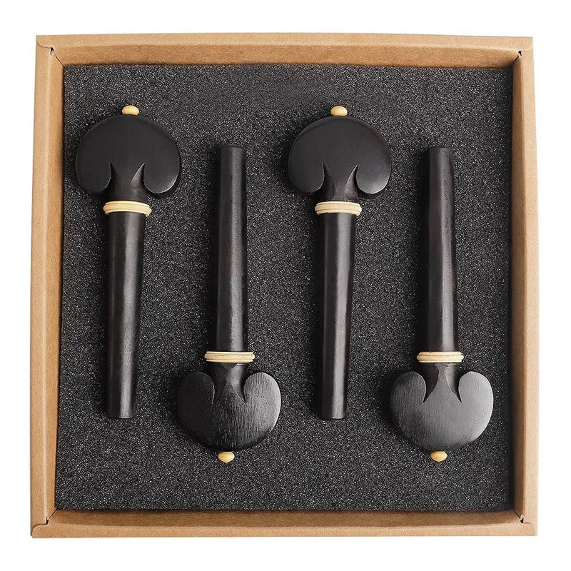 BMDT-4Pcs Профессиональный эбенового деревянный, для виолончели Колки Виолончель музыкальных интруменц Запчасти и аксессуары
