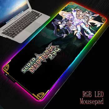 

MRGBEST Japan Anime Girl Large Gaming Mouse Pad Gamer Solid Color Locking Edge Keyboard Mouse Mat Gaming Grande Desk Mousepad