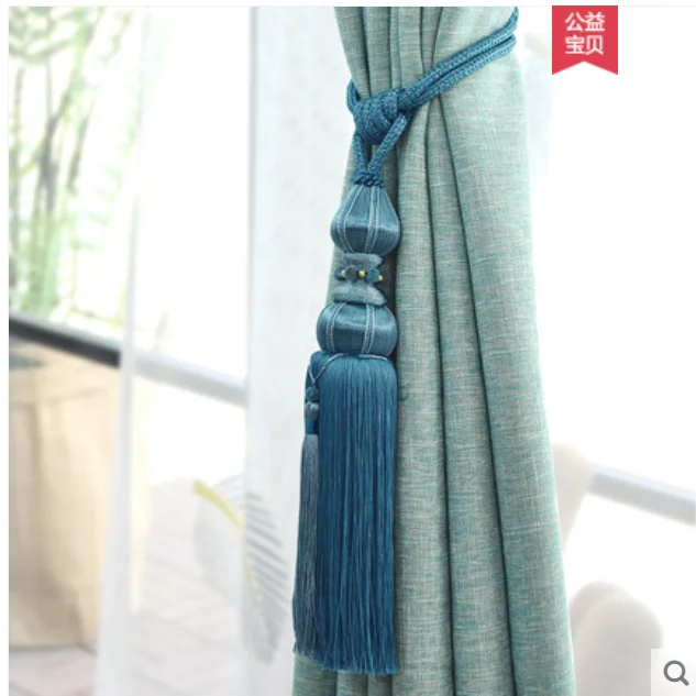 

2Pcs High Quality Curtain straps curtain buckle straps hanging ball Curtains Tieback Tassel Home Decoration Accessories
