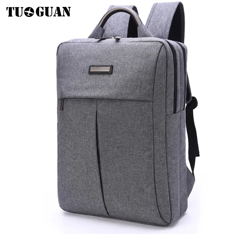 

Men Business Backpack Casual Canvas Backpack Korean-style 15.6 Laptop Computer Bag College Student School Bag