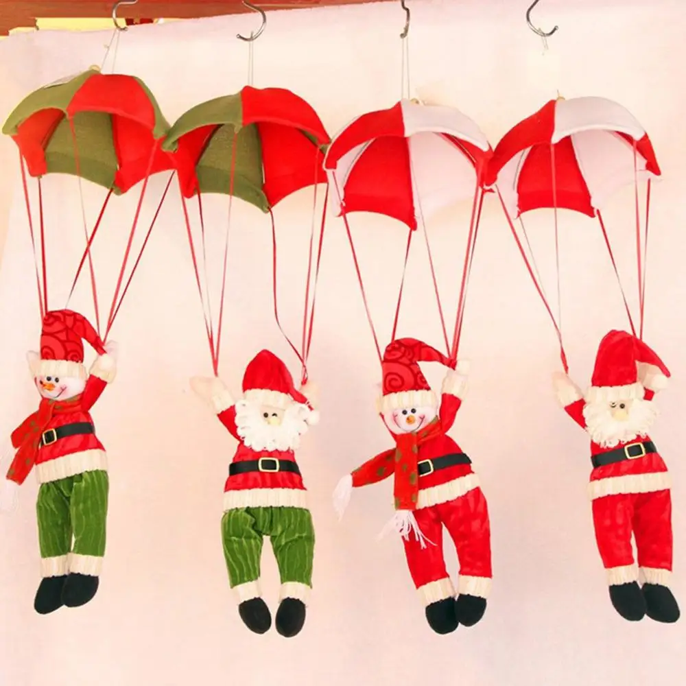 

Christmas Parachute Old Man Christmas Ceiling Decoration Props Parachute Old Man Snowman Christmas Present