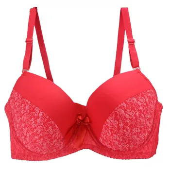 

Ladies Bra Size Bra Floral Deep V Sexy Underwear Lace Up Bra Plus Size Print Bra 3/4 Cup Padded Push Up Bras Sexy Underwear