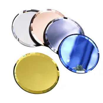 

1 Set 5Pcs Mirror Nail Art Palettes Long Lasting Nail Color Palettes Makeup Manicure Mixing Tray Nail Color Showing Shelf