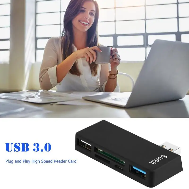 USB3.0 к Micro/USB2.0/3,0/TF/концентратор карт памяти док-станция для чтения карт для microsoft Surface Pro 3/4