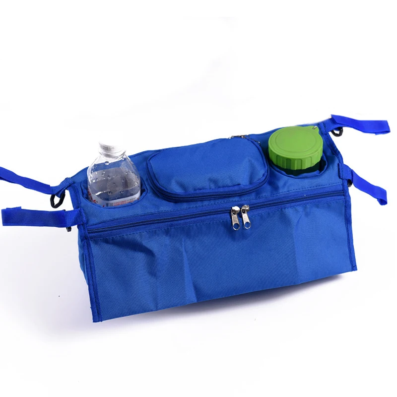 Универсальная чашка сумка для детской коляски Органайзер сумка для переноски детей подстаканник для детской коляски Аксессуары сумка для kinderwgen - Цвет: Blue