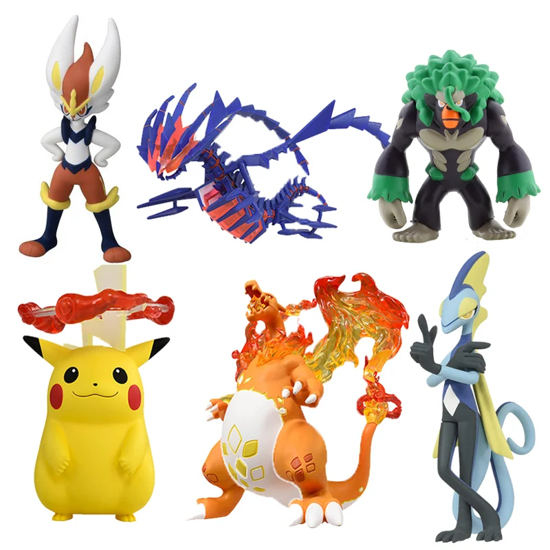 

Takara TOMY Pokemon Action Figure Dolls Sword and Shield Dream EMC Model ToyS Fire-breathing Dragon Pikachu Thunder King Kong