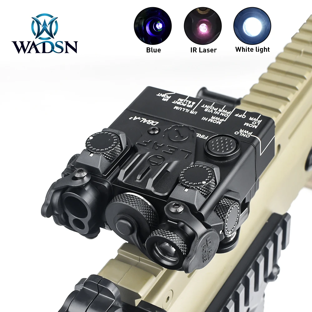 PROD 1005001706062748 WADSN Airsoft Mini Metal DBAL-A2 Blue Dot Laser
IR White Light Strobe Hunting Rifle Tactical dbal a2 Laser Sight for
Picatinny