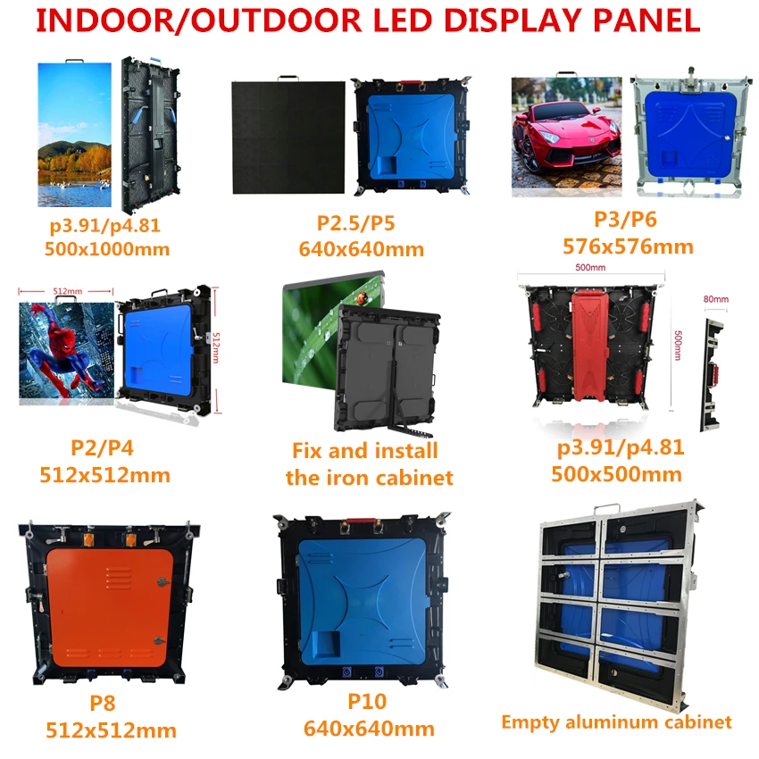 Painel de matriz de luz led rgb