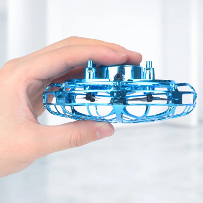 Мини Дрон Quad Индукционная Левитация светодиодный светильник УФО usb зарядка игрушка для детей