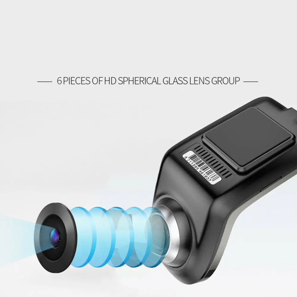Мини HD 1080P USB Автомобильный видеорегистратор Камера цифровой вождение 170 °