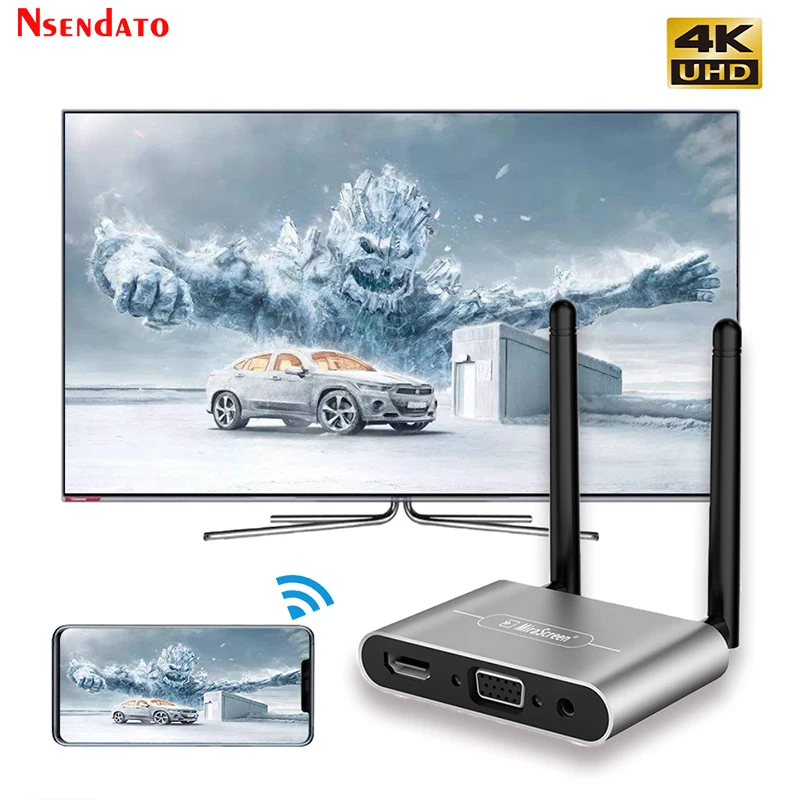 

Mirascreen TV Stick 4K 1080P HD VGA AV wireless display tv dongle Miracast for Airplay DLNA Screen Mirroring Wifi TV Receiver