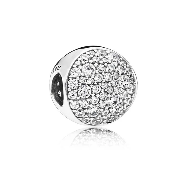pdl370-SILVER Модные 925 пробы серебро 9 типов зима Белоснежка CZ Сумочка Золушка талисманы подходят Pandora Браслеты DIY ювелирные изделия - Цвет: pdl370-SILVER