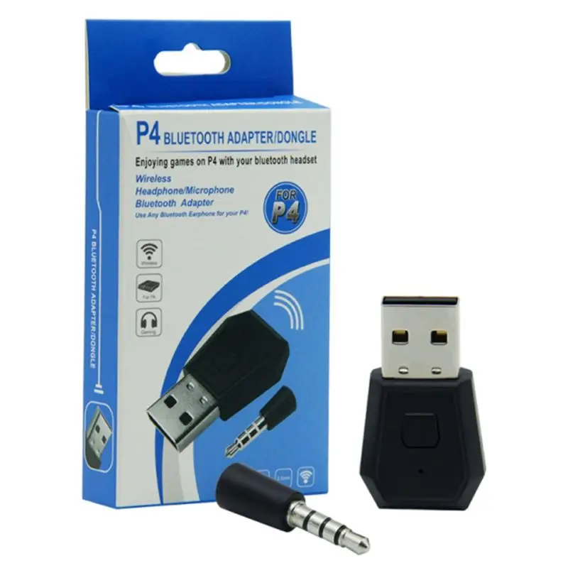 USB адаптер Bluetooth 4 0 передатчик для PS4 гарнитуры приемник наушников - Цена: 325,67 руб.