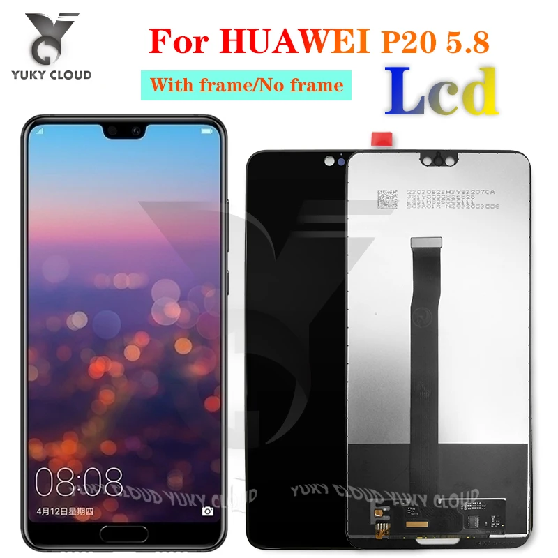 ЖК-дисплей 5 8 дюйма для Huawei P20 сенсорный экран с дигитайзером в сборе Φ L22 L09 AL00