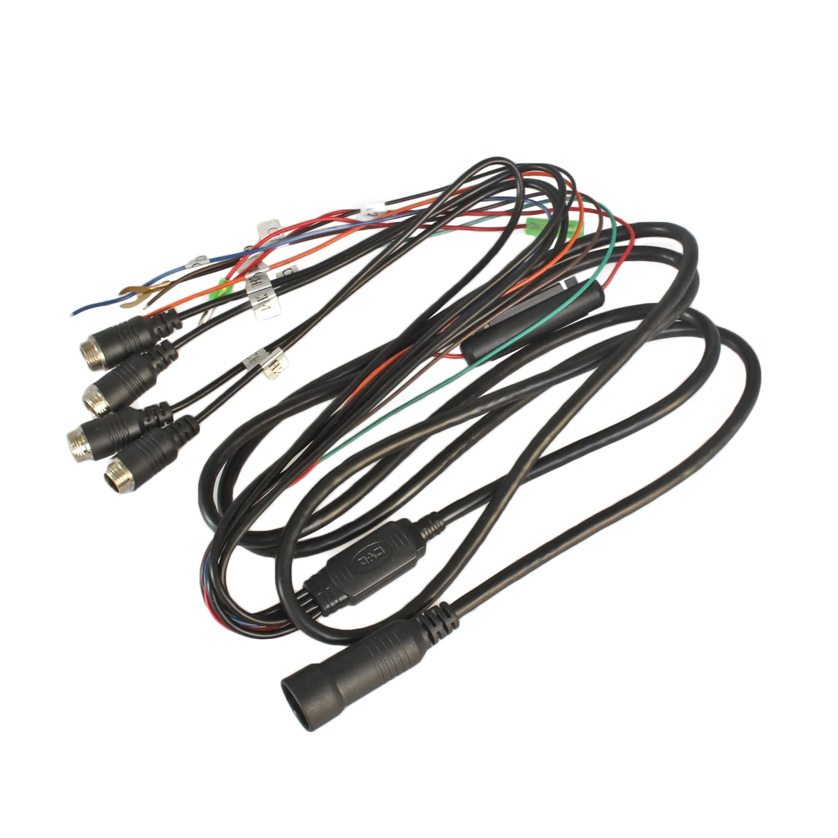 SMALUCK 4PIN DC12V-24V " 4 split Quad ЖК-экран цветной автомобильный монитор заднего вида для автомобиля Грузовик Автобус камера заднего вида