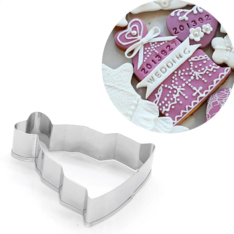 1 шт. нержавеющая сталь печенья Плунжер для печенья Резак плесень помадка торт плесень испечь
