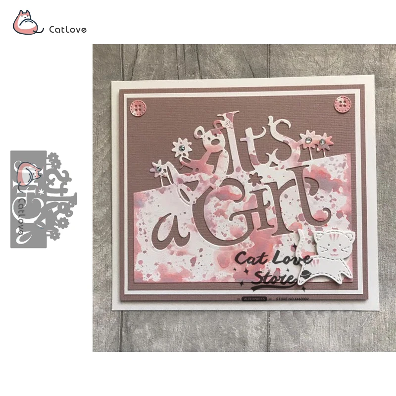 

Girl's Series Metal Cutting Dies Stencils For DIY Scrapbooking Paper Card Decorative Craft Dies Embossing Die Cuts New 2019