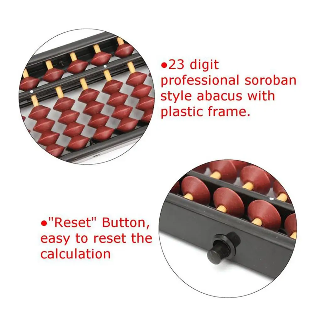 23 знака пластиковый Abacus арифметические счеты соробан детский инструмент для