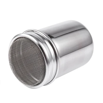 

Silver stainless steel mesh tube type dusters dusting salt shaker spice jar