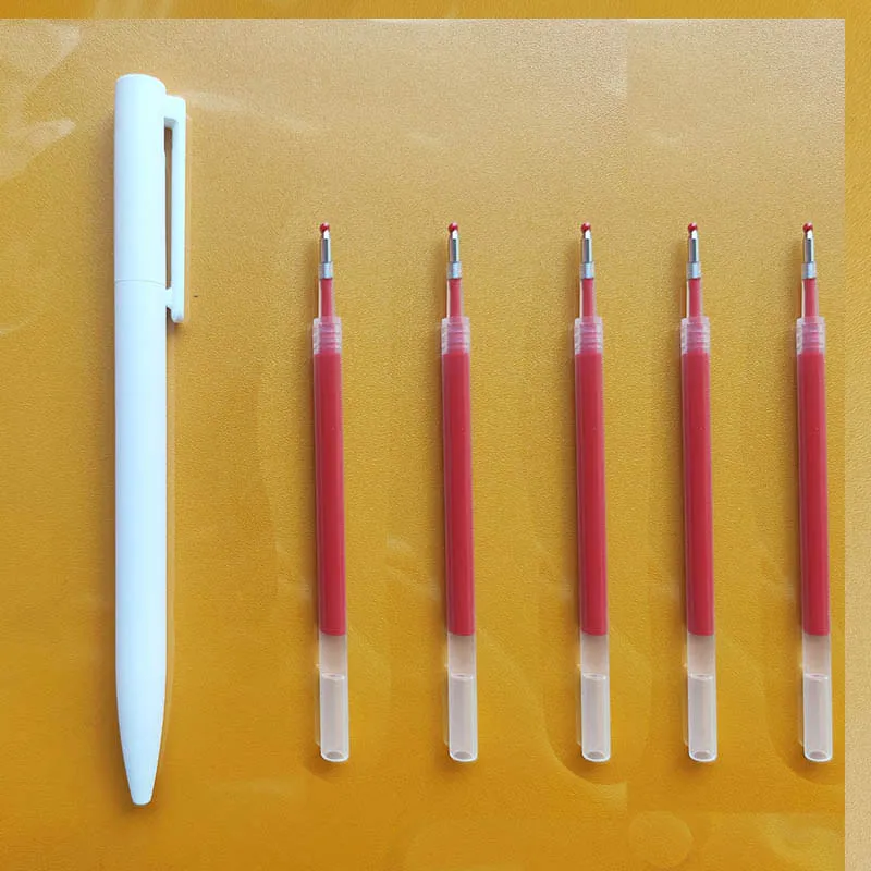 Original Xiaomi Gel Pen 10 pcs writing smooth and light grip .0.5mm Mijia Replacement refill Blue / red / Black Durable pens writing pen
