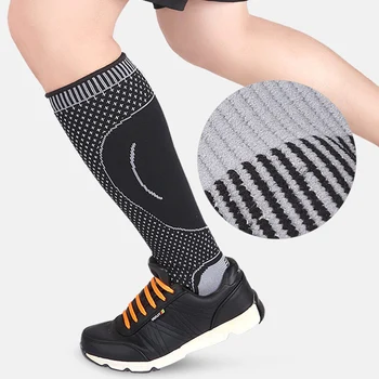 

1 Pair Players Calf Pain Relief Arch Support Braces Leg Support Socks Calf Compression Sleeves Leg Compression Socks for Runners