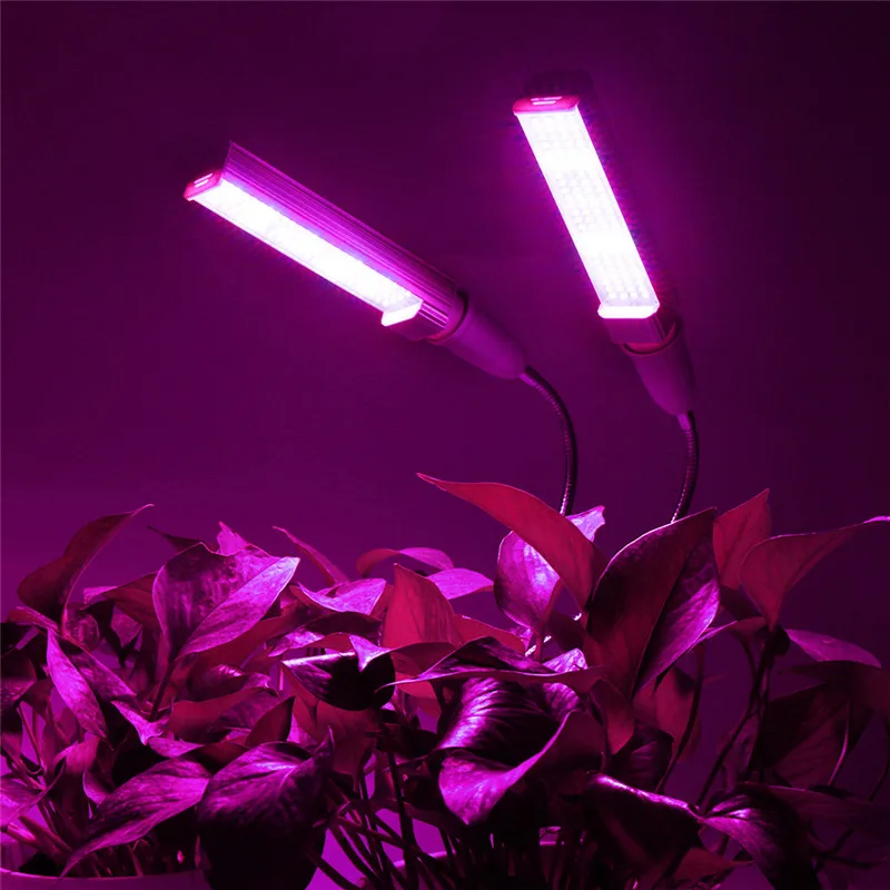 Светодиодный свет для выращивания полного спектра E27 гибкий металлический шланг лампа внутреннего освещения для теплиц клип-на лампы для растениеводства для роста рассады цветов