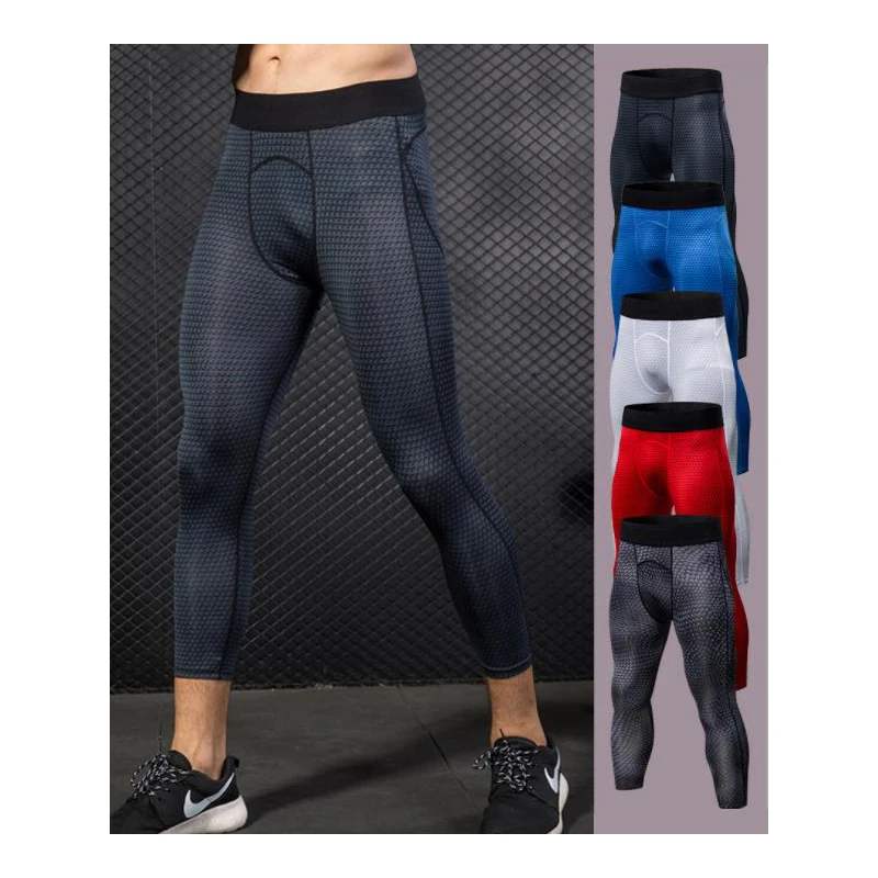 

Men Compression Pant Legging 3D Print Mens Gym Leggings