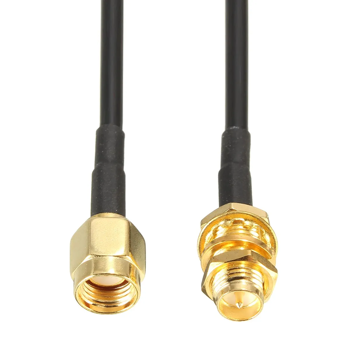 Cabo de Extensão Banhado a Ouro Macho para Fêmea Wi-fi Roteador Antena Cobre Cabo Extensão Cabos Sma Coaxial 20m Home & Garden