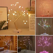 

LED Blossom Tree Light, Desktop Bonsai Light 20 Inch USB Power Bonsai Tree Table Lamp Black Branches for Party Wedding Festival