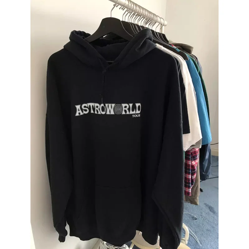

19SS Travis Scott Astroworld Hoodie Chicago Exclusive 3D Logo Print 1:1 Astroworld Sweatshirts Travis Scott Pullover Men Women