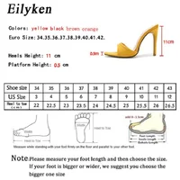 Eilyken Fashion Women Slippers Pointed Toe High Heels Sandals Sexy Stripper Party Slides Mule Ladies Shoes Size 35-42 - Image 6