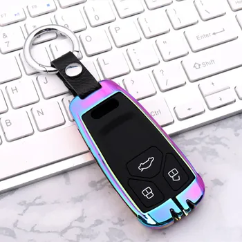 

Car key case for audi a3 8p 8v a4 b7 b8 b5 b9 a5 a1 q7 q5 a6 4f c5 c6 c7 c4 tt q3 s3 a7 a8 100 c4 tt 8n cover holder shell auto