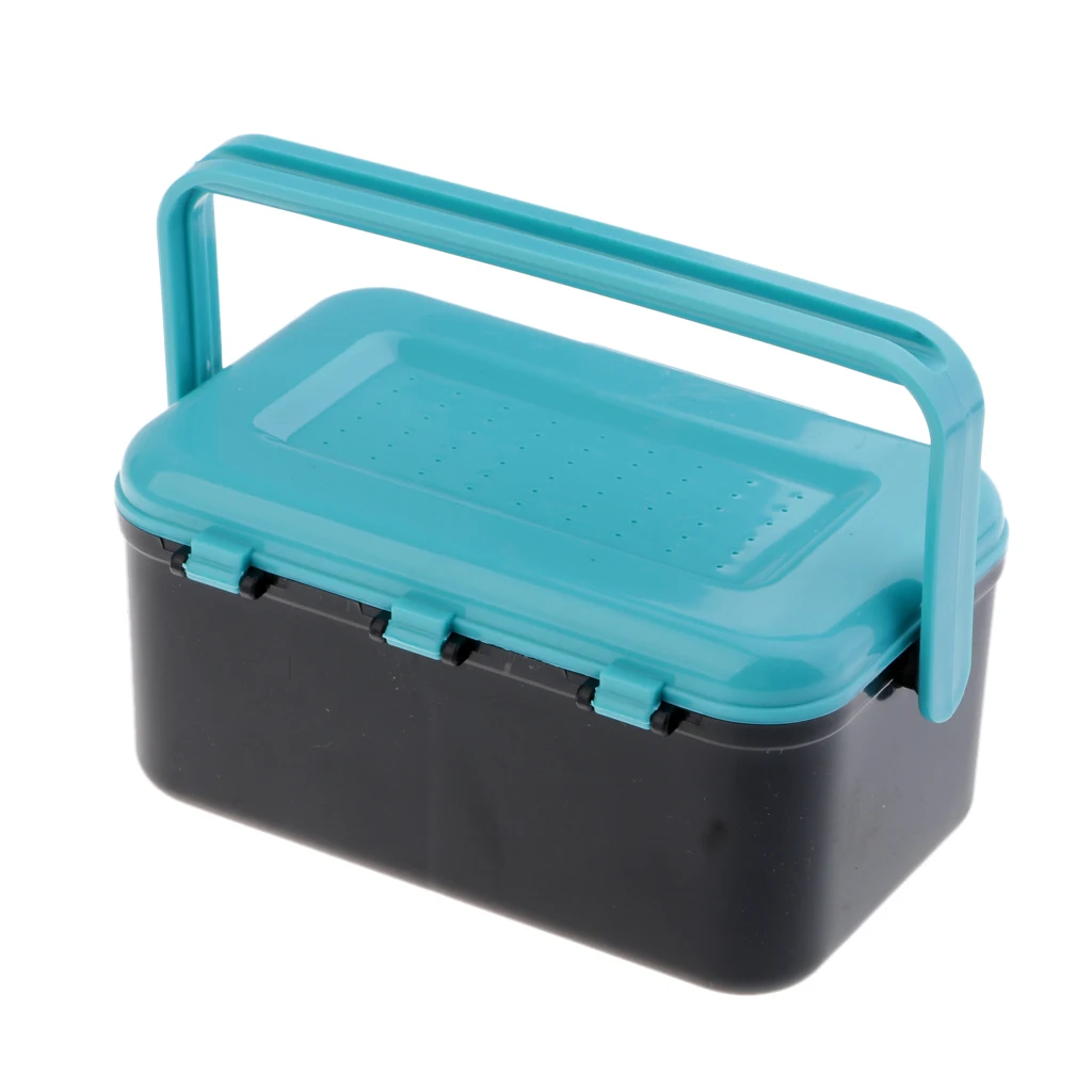 Live Bait Box Set Earthworm Red Worm Lure Bait Holder Waist Box Portable