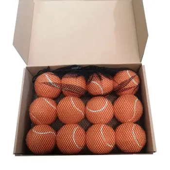 

4 Pcs Orange Pet Tennis Balls for Dogs Exercise Biting Playing and Training Safe