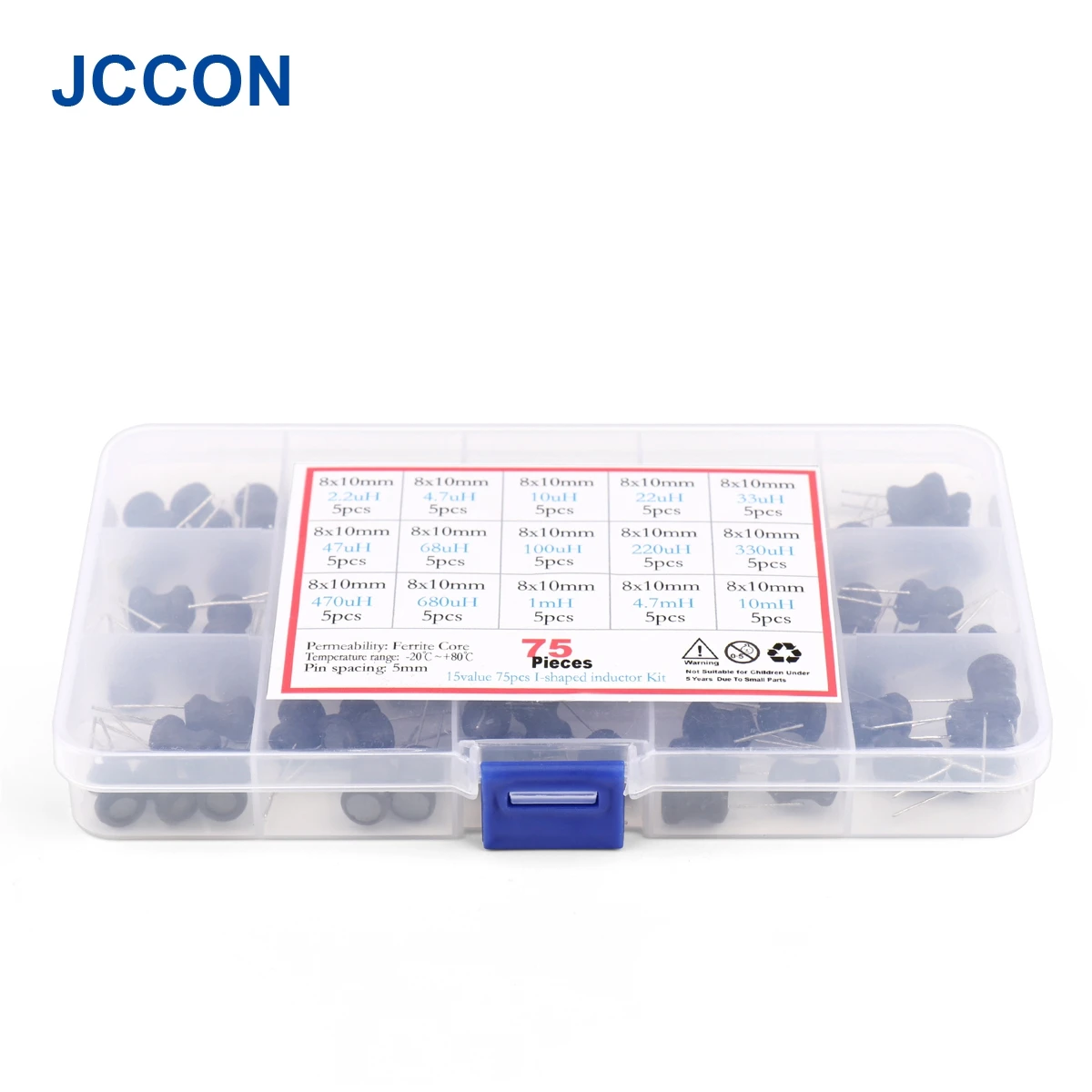 75PcsBox DIP Power Inductor Assorted Kit 15 Werte x 5Pcs = 75Pcs Induktivität 8x1 0mm 2,2 uH-10mH – Detail 13