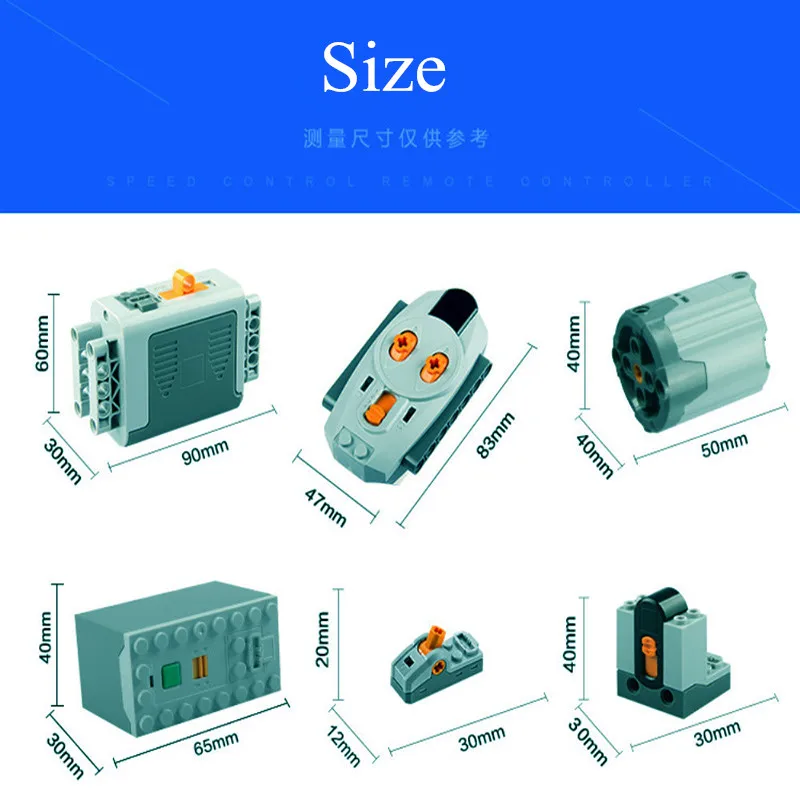 Technic parts compatible Power Functions Tool Servo Blocks City Electric Car Motor PF Model Sets Building Kits