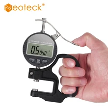 Neoteck 0,0005-0,5 дюймов/0,01-12,7 мм Диапазон Электронный микрометр дроби/дюйм/метрический электронный измеритель толщины