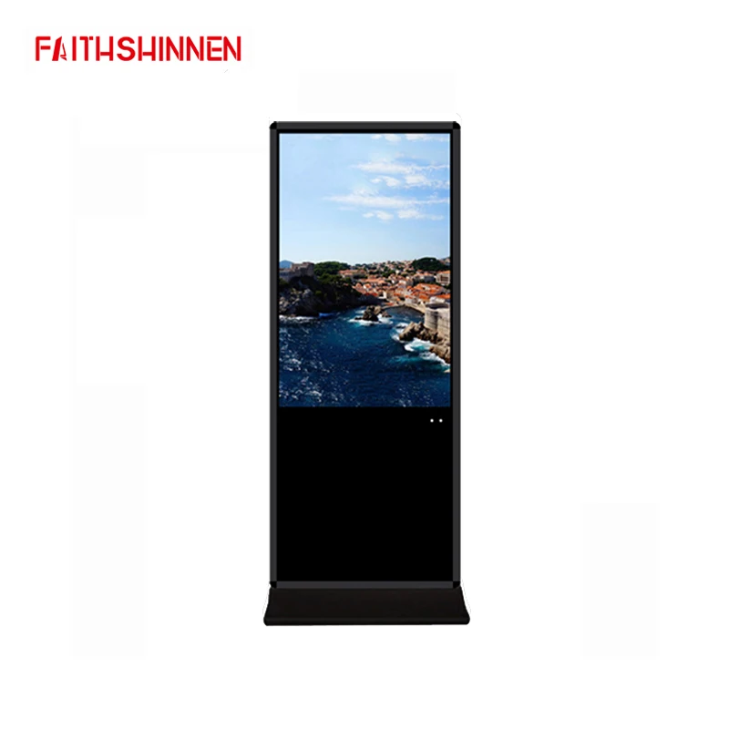 Shopping mall 43 inch free standing touchscreen kiosk Android digital signage totem for digital