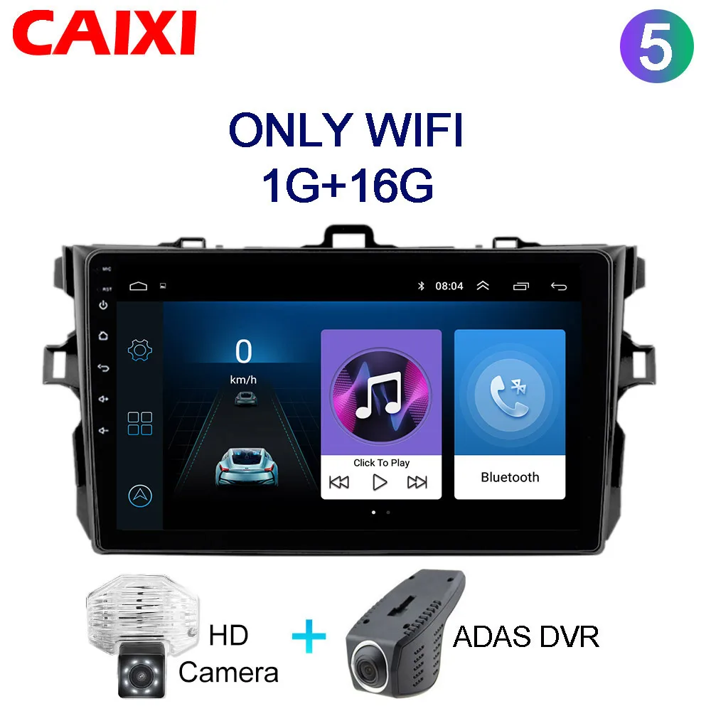 Cx-co16-CAM-DVR 9 дюймов 2din Android8.1 автомобиль радио мультимедиа плеер для Защитные чехлы для сидений, сшитые специально для Toyota Corolla E140/150 2008 2009 2010 2011 2012 2013 стерео навигации - Цвет: Cx-co16-CAM-DVR