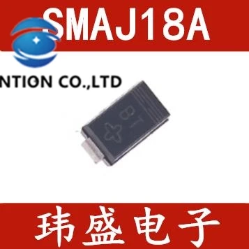 

50 шт. SMAJ18A P6SMAJ18A обрамление шелкотрафаретной печатью BT в одну сторону телевизоры подавления переходных процессов диоды для подавления переходных скачков напряжения DO-214 переменного тока в наличии 100% новый и оригинальный