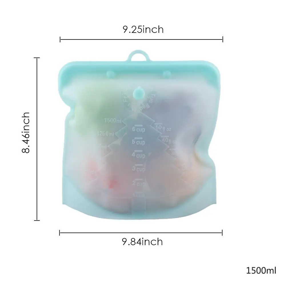 Многоразовый мешок для еды герметичные силиконовые контейнеры для хранения фруктов овощи закуски домашняя кухонная для хранения