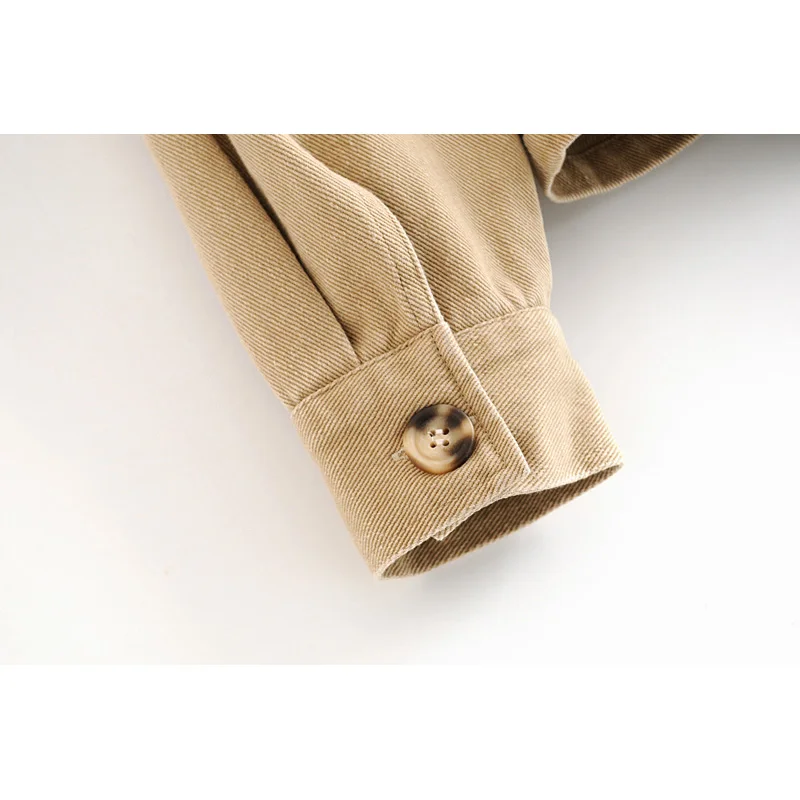 Very best Fashion Za Women Coat 2019 Chic Lapel Long Sleeve Belt Pocket Casual Single-breasted Khaki Wear Win