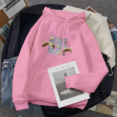 

New Women Sweatshirt Hoodies Frauen Mit Kapuze Einfach Alle-spiel Freizeit Oversize Pullover Koreanischen Winter Lose Streetwear