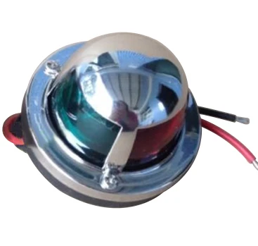 12V Stainless Steel Bow LED Navigation Lights Marine Indicator Spot Light Marine Boat Yacht Sailing Signal Light - Цвет: Combination samll