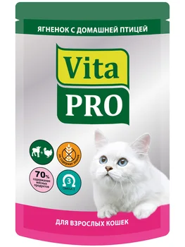 

VITA PRO VITA PRO for adult cats with lamb and poultry 100g