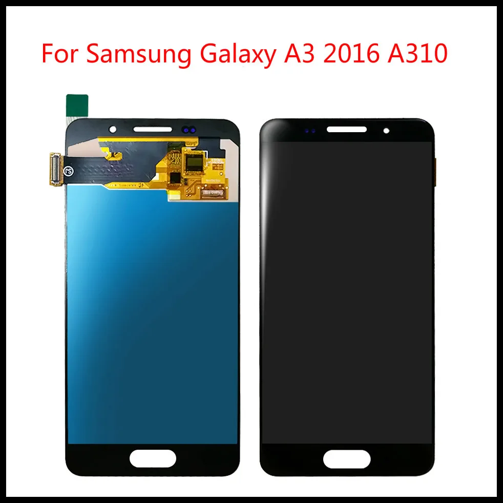 Для Samsung Galaxy A3 2016 A310 A310F A310H A310M ЖК дисплей протестированный дигитайзер сенсорный