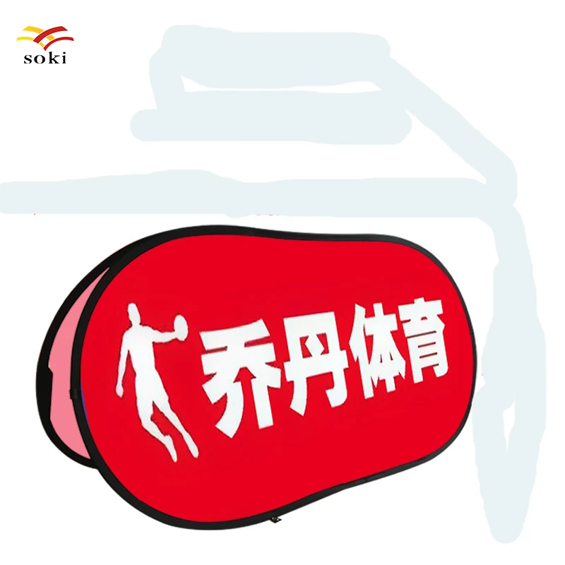 

Oval Shape Portable Pop Up Banner A Frame with carry bag