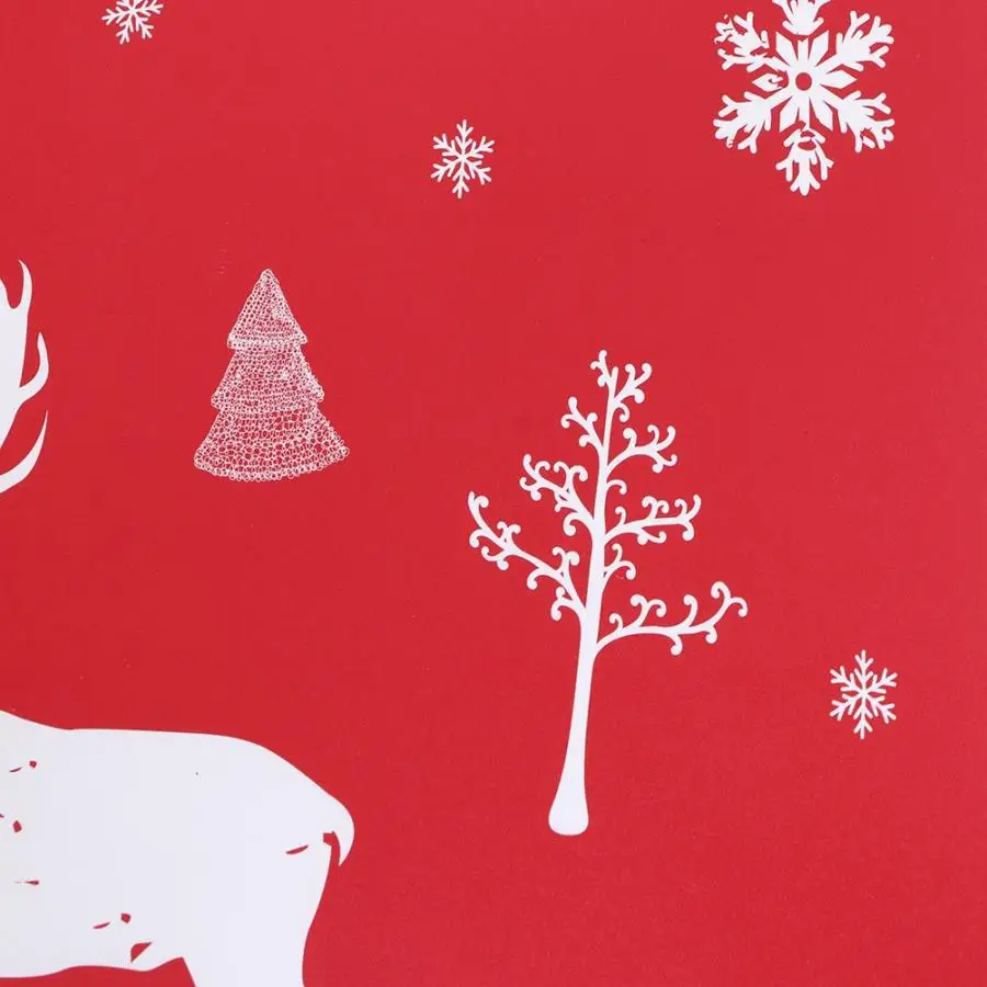 6 Pcs Dinner mat Christmas PVC Printing Placemats Dinner Table Mats Non-Slip Cup Pads Place Mat Christmas Decorations